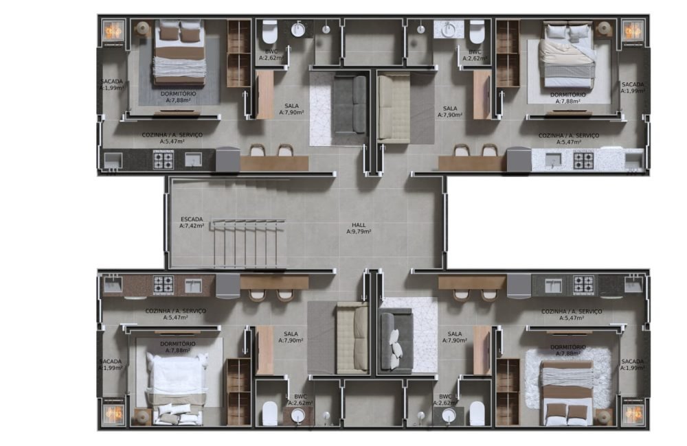 Apartamento R. Octávio Girardi