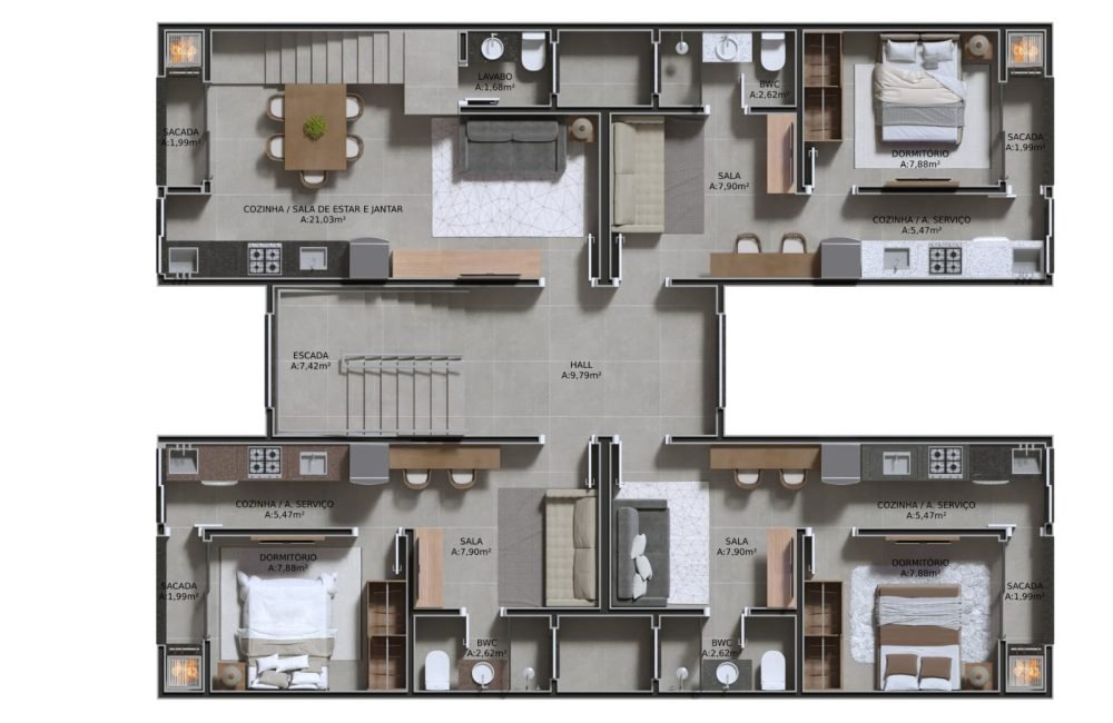 Apartamento R. Octávio Girardi